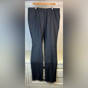 NWOT JB Britches Flat Front Torino Wool Trousers Mid Grey 40R